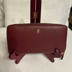 Ralph Lauren Burgundy Leather Wallet